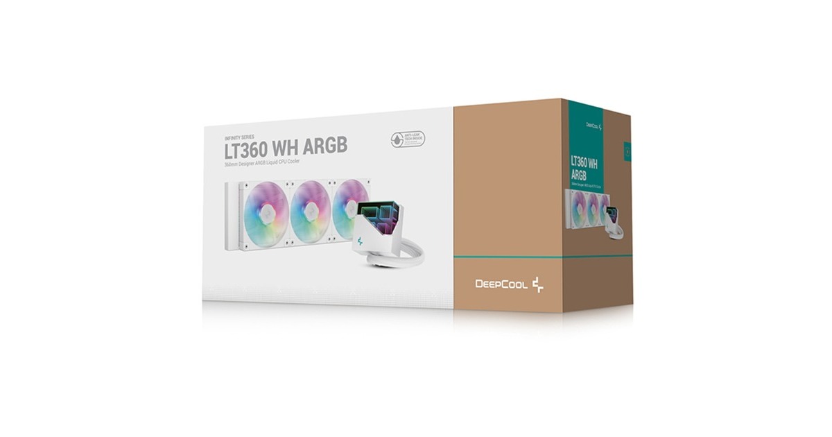 DeepCoolLT360 ARGB waterkoeling  (Wit, 4-pins PWM fan-connector)