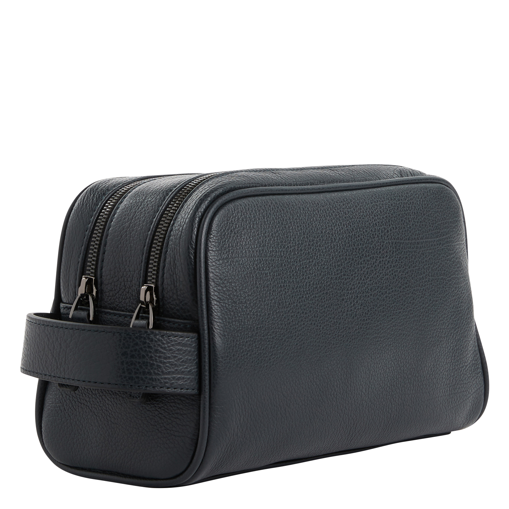 Trousse de toilette en cuir | Bleu