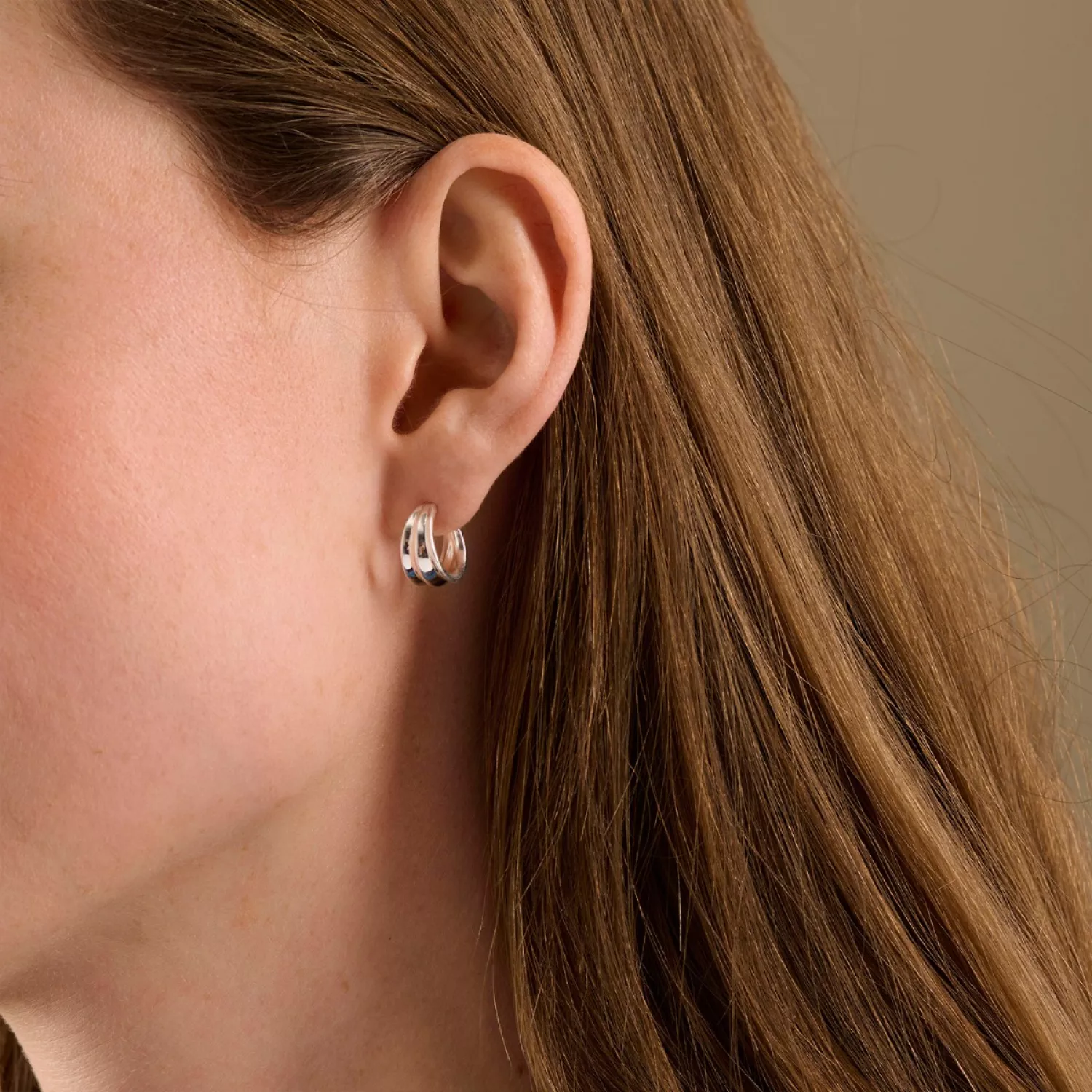 Pernille Corydon Mini Ocean Shine Øreringe 18 kt. Forgyldt Sølv e-416-gp