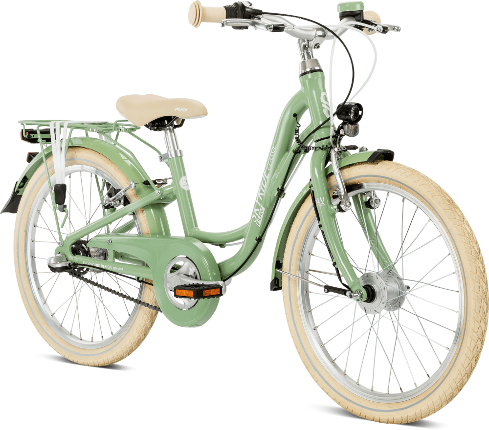Puky Skyride 20-3 Classic Børnecykel Retro Grøn