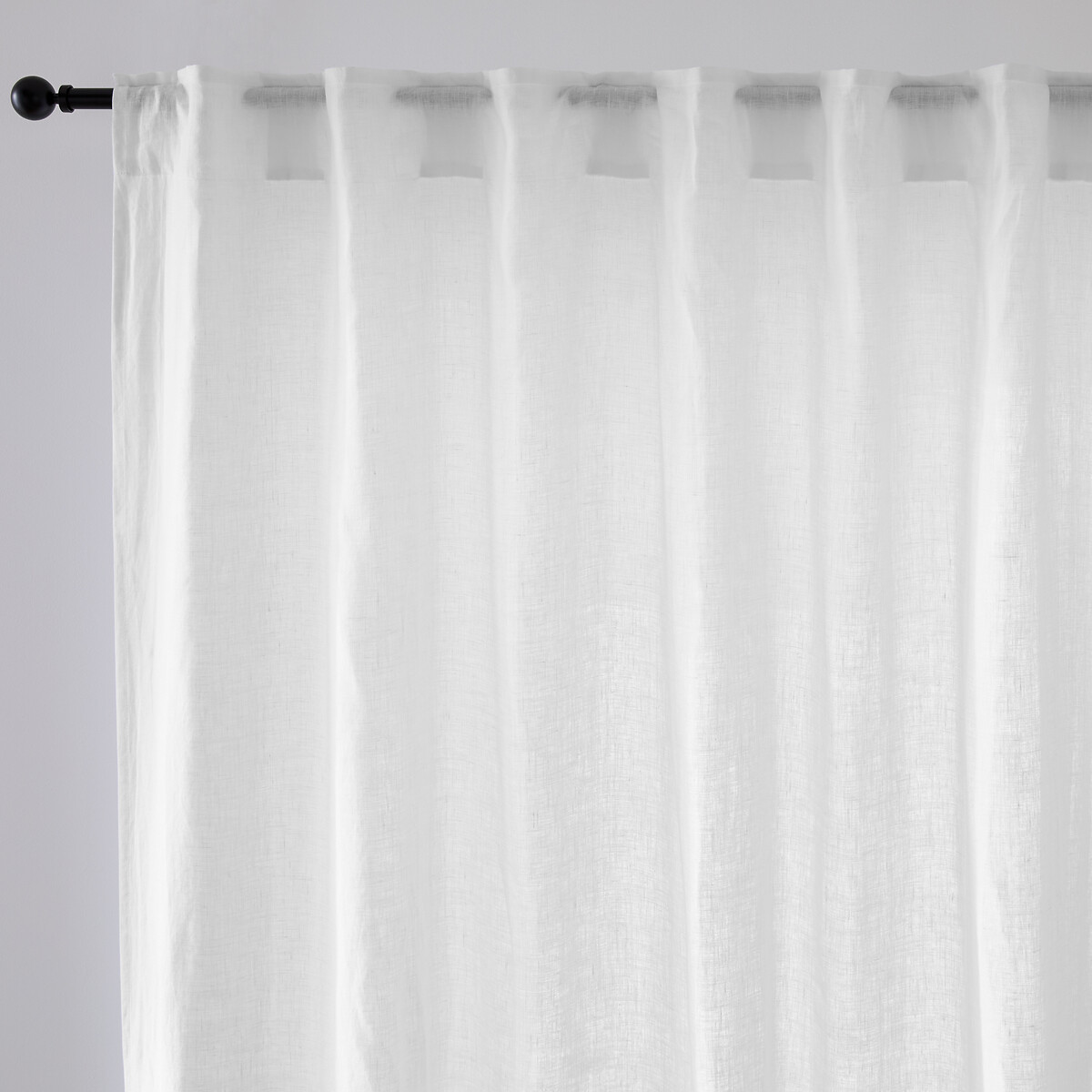 LA REDOUTE INTERIEURS<br>Cortina larga de linho lavado Onega