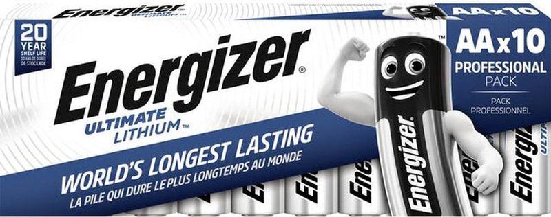 Energizer Ultimate Lithium - Wegwerpbatterij AA - 10 stuks