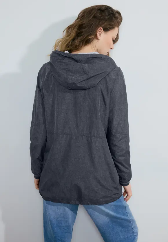 Langer Windbreaker - deep blue