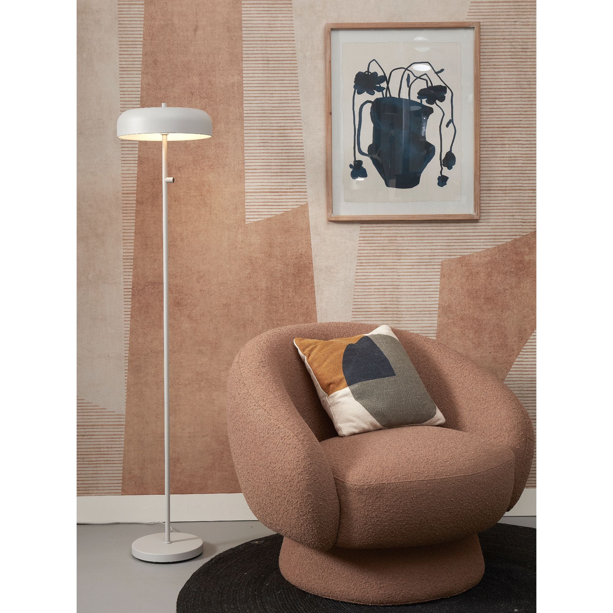 it's about RoMi Vloerlamp Porto - Grijs - Ã30cm