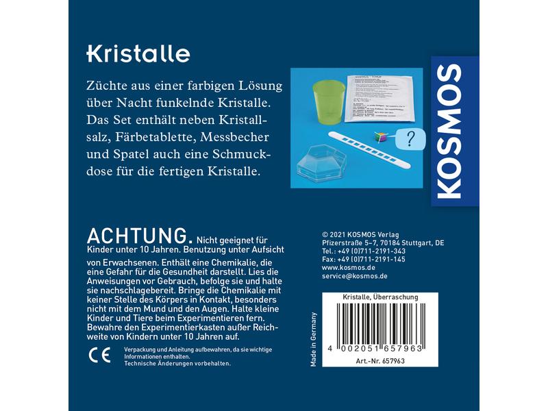 Kosmos Experimentierkasten Überraschungs-Kristalle selbst z Kristallwachstum über Nacht