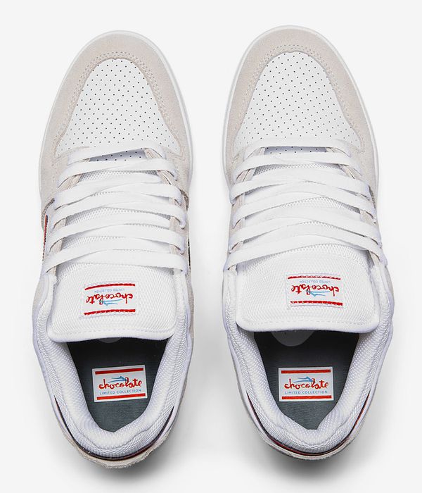 Lakai x Chocolate Telford Low Schuh (white red II)