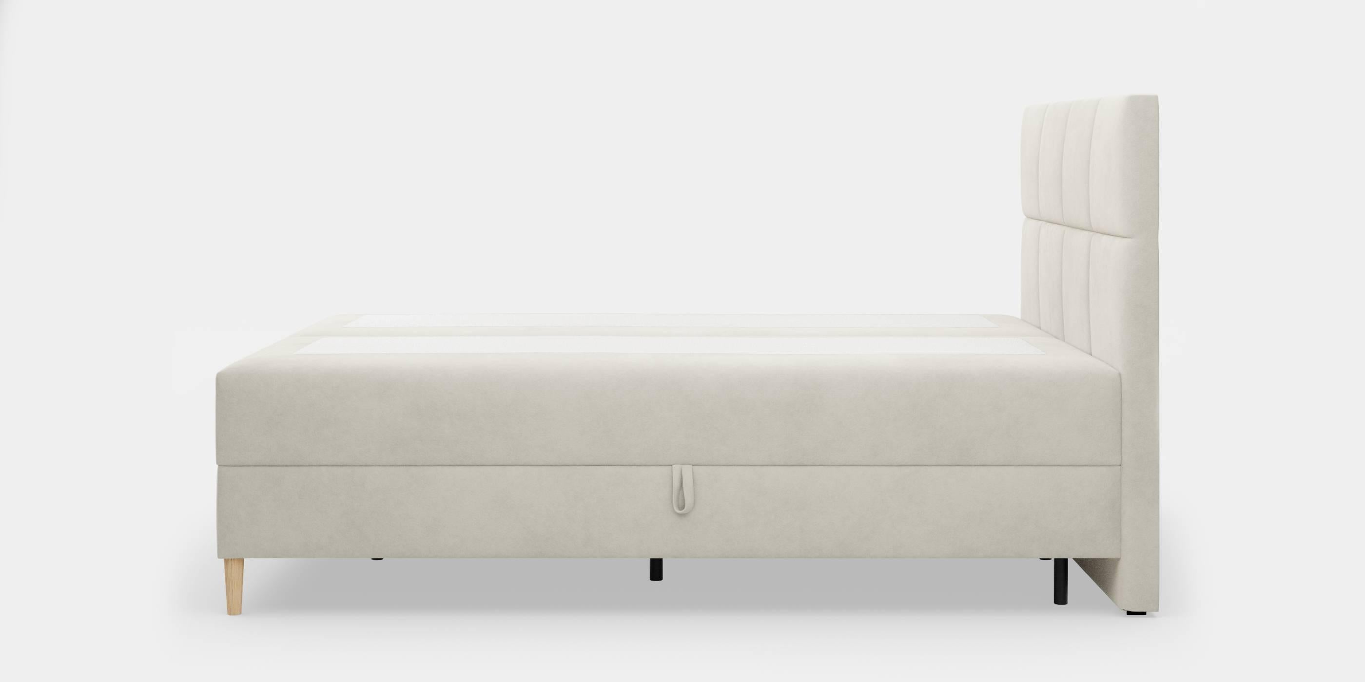 by fonQ Novae Boxspring  met Opbergruimte 180 x 200 cm - CrÃ¨me / Naturel