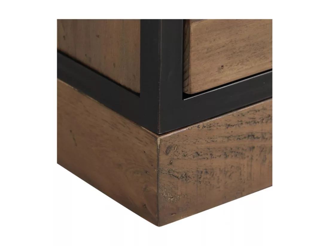 Meuble de rangement 2 tiroirs Bois-MDF Marron - Manufacture Interior's