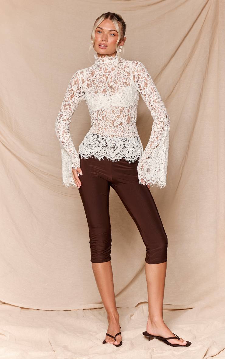 Chocolate Brown Capri Slinky