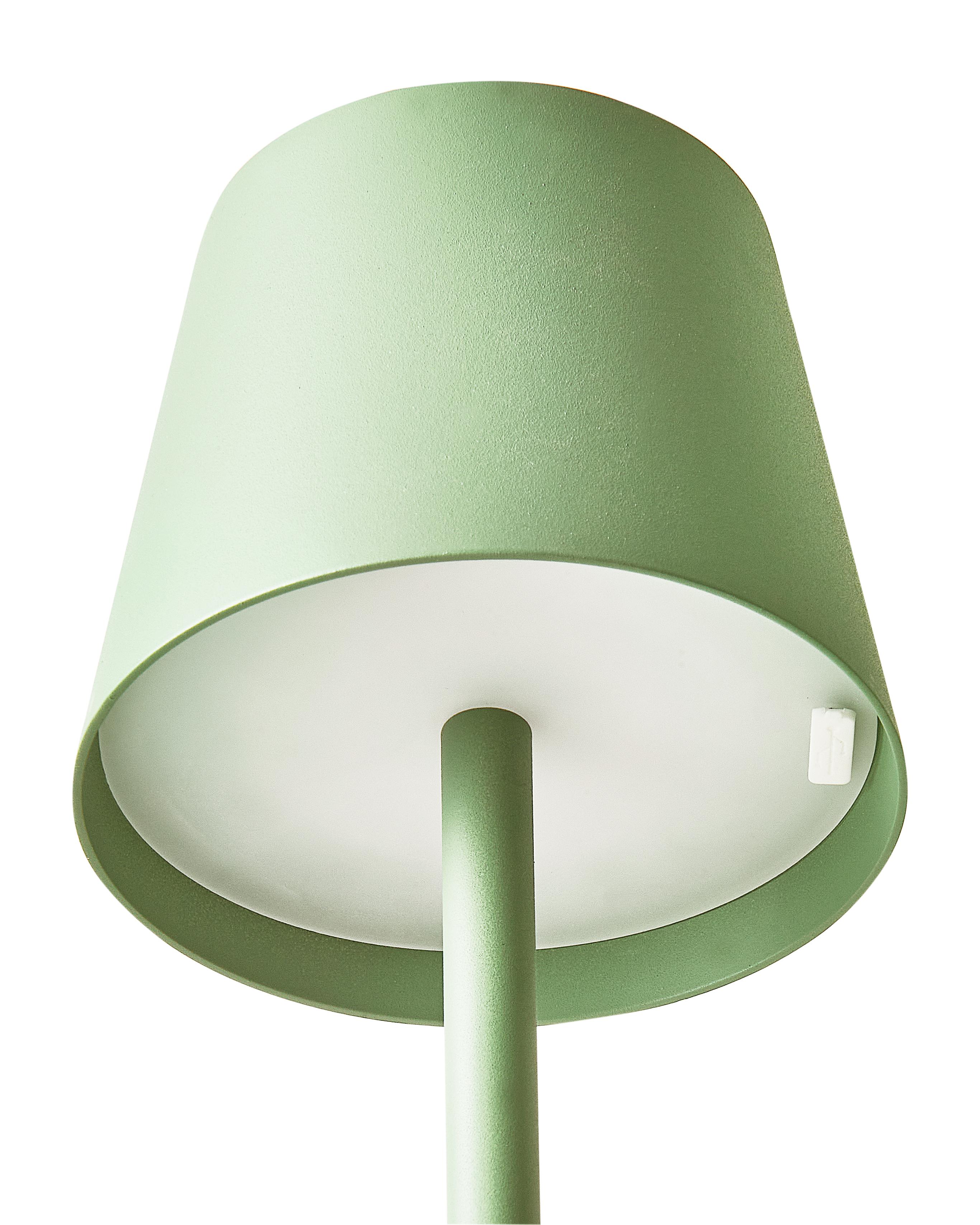 LED draadloze tafellamp BACEIRO Metaal Lichtgroen
