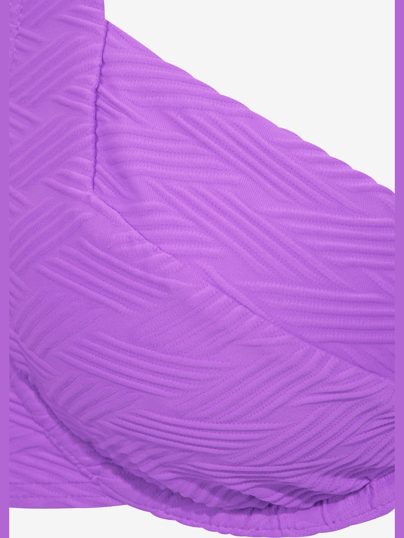 Haut de maillot de bain à armatures matière structurée aux couleurs tendances