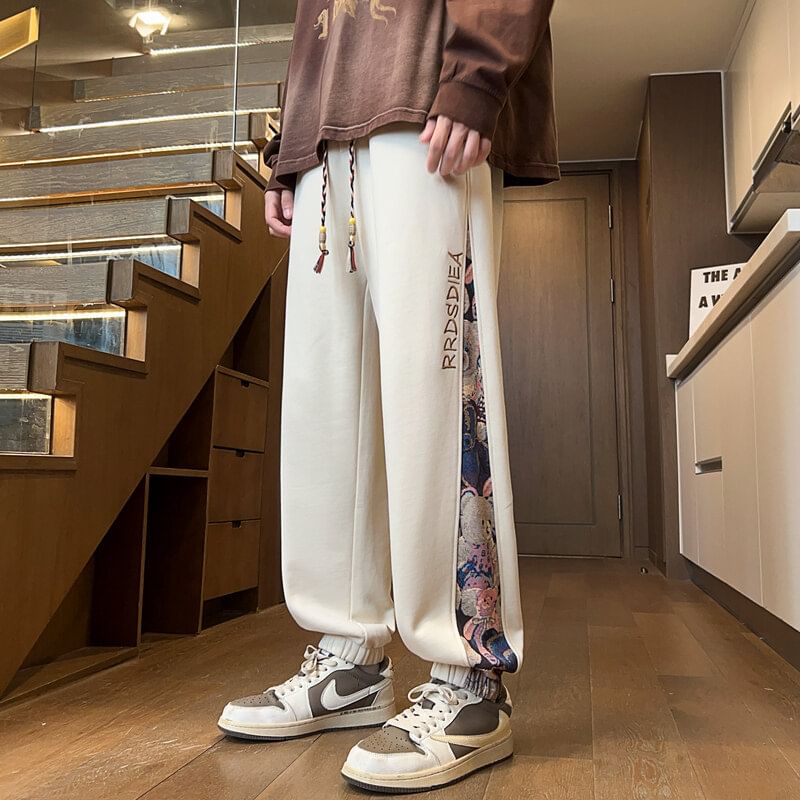 Ayuyel - Harmen joggingbroek met hoge taille en bloemenprint