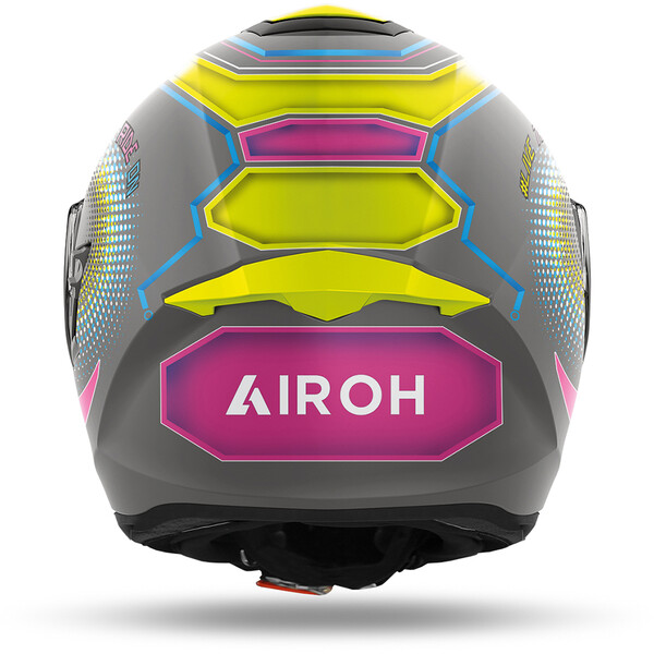 Airoh - Casque ST.501 Power Gris Mat / Jaune / Rose / Bleu