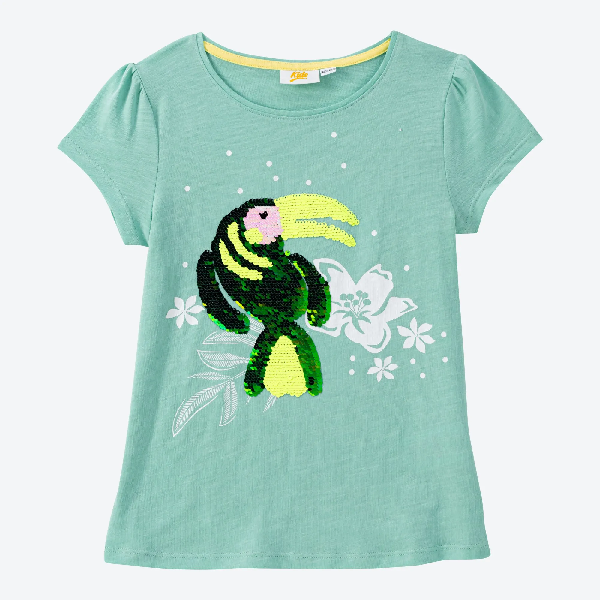 Mädchen-T-Shirt mit Wendepailletten