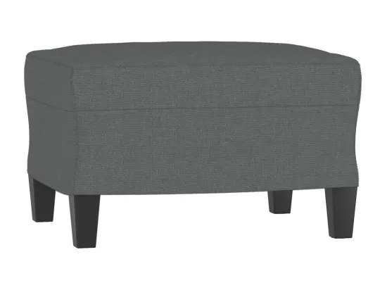 Ensemble de canapés 3 pièces avec coussins Gris foncé Tissu