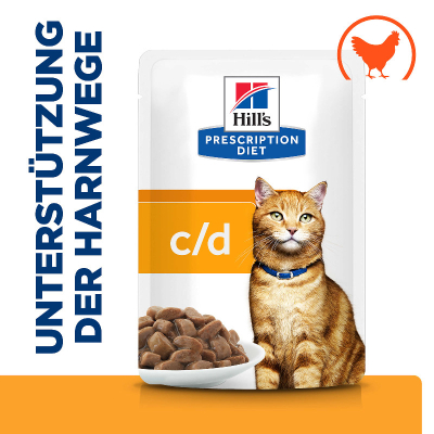 Hill's VET Katze Prescription Diet c/d Multicare Urinary Huhn 12x85g