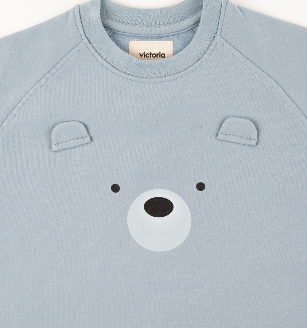 SWEAT COTON ANIMAUX Sweat-shirt en coton pour enfants AZUL
