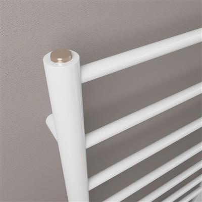 Eastbrook Tuscan Round handdoekradiator 60x80cm 352W wit glans