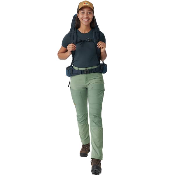 Pantalon randonnée FJALLRAVEN ABISKO MIDSUMMER TRS W JADE GREEN/PATINA GREEN