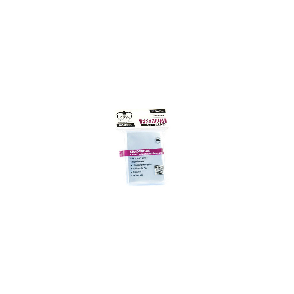 100 Protège Cartes Std Souples Premium Ultimate Guard