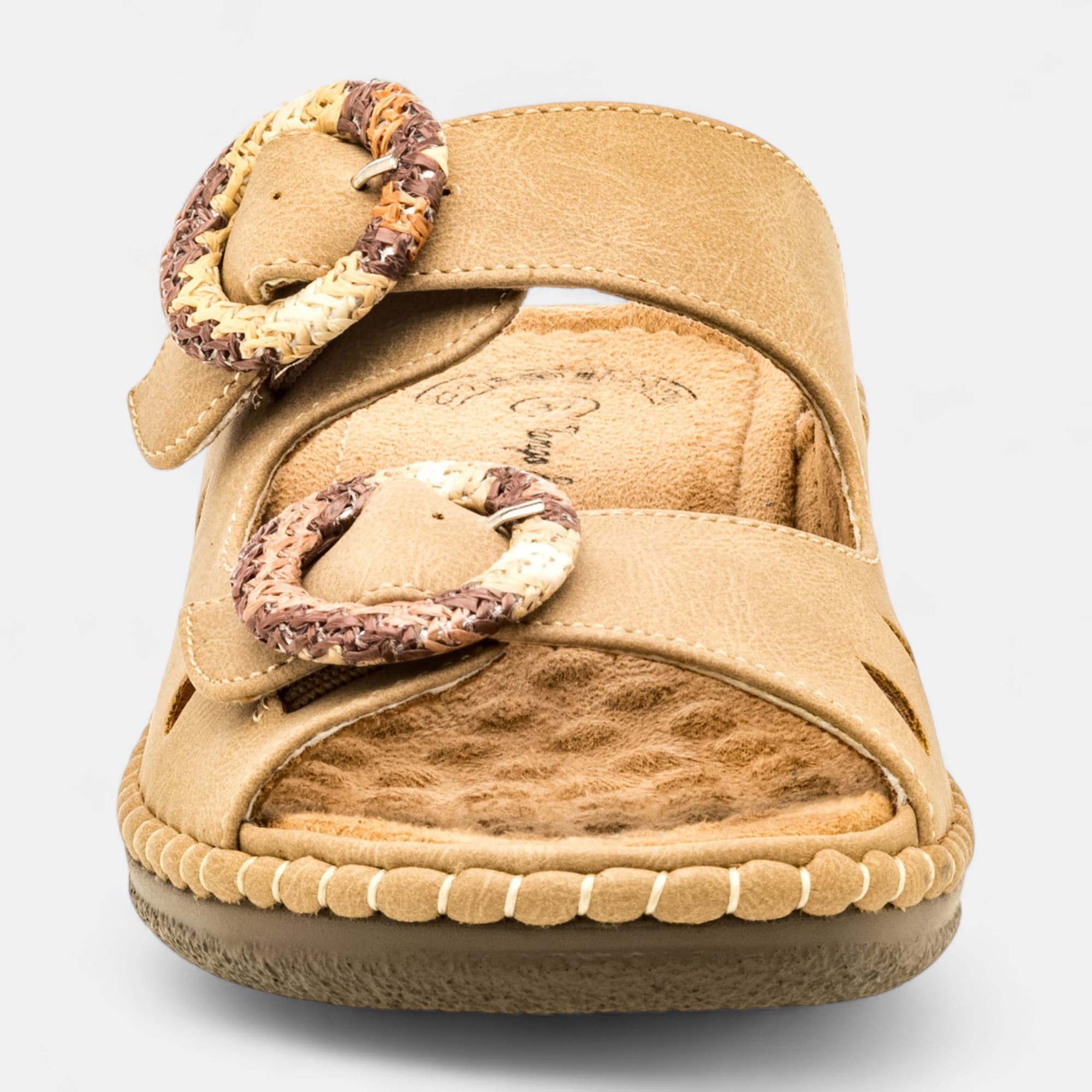 Nu-pieds confort Femme camel