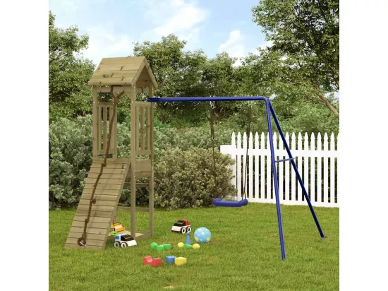 Aire de jeux d'extérieur bois de pin imprégné