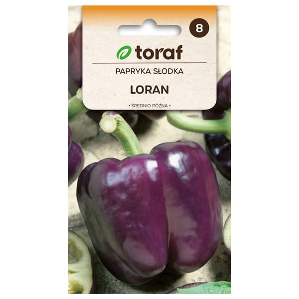 Frø til paprika Loran - Lilla og smakfull med firkantet form