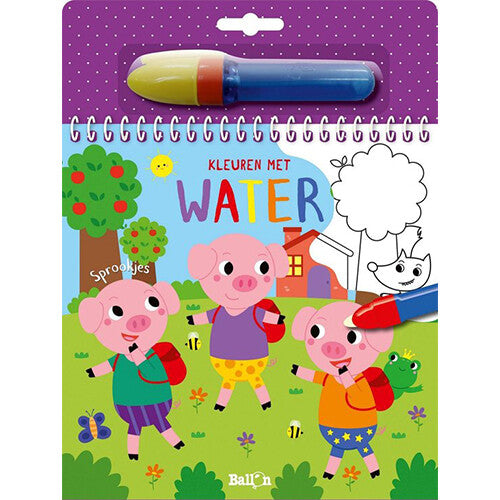 Uitgeverij ballon kleuren met water - sprookjes