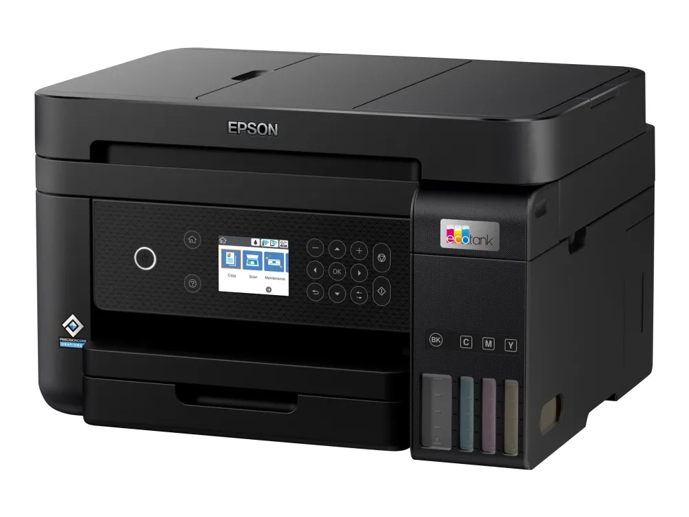 Epson EcoTank ET-3850 - Multifunktionsprinter - farve - blækprinter - A4/Legal (medie) - op til 15.5 spm (udskriver) - 250 ark - LAN, Wi-Fi
