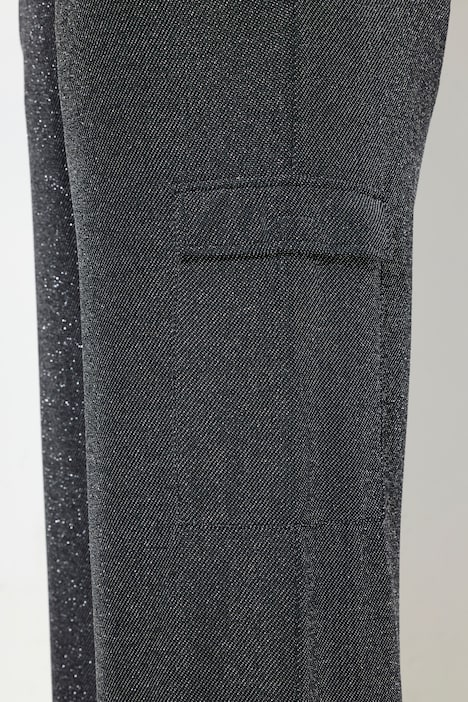 Cargohose, Straight Fit, Glitzereffekt