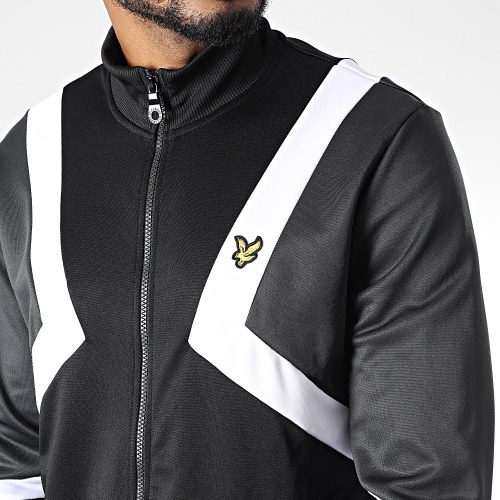 Veste Zippée Striped Noir