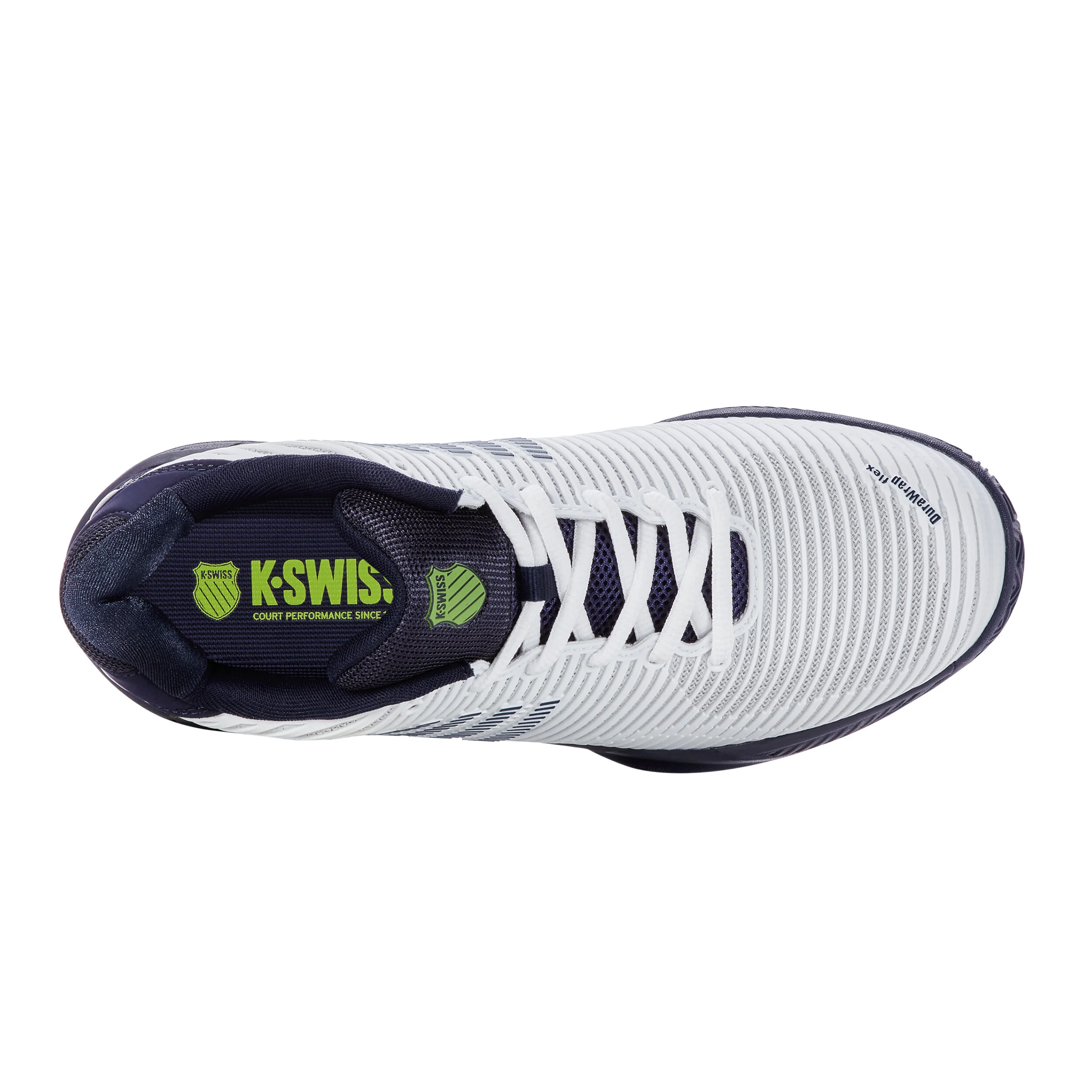 K-Swiss Hypercourt Express 2 Chaussure Terre Battue Hommes - Blanc , Bleu Foncé