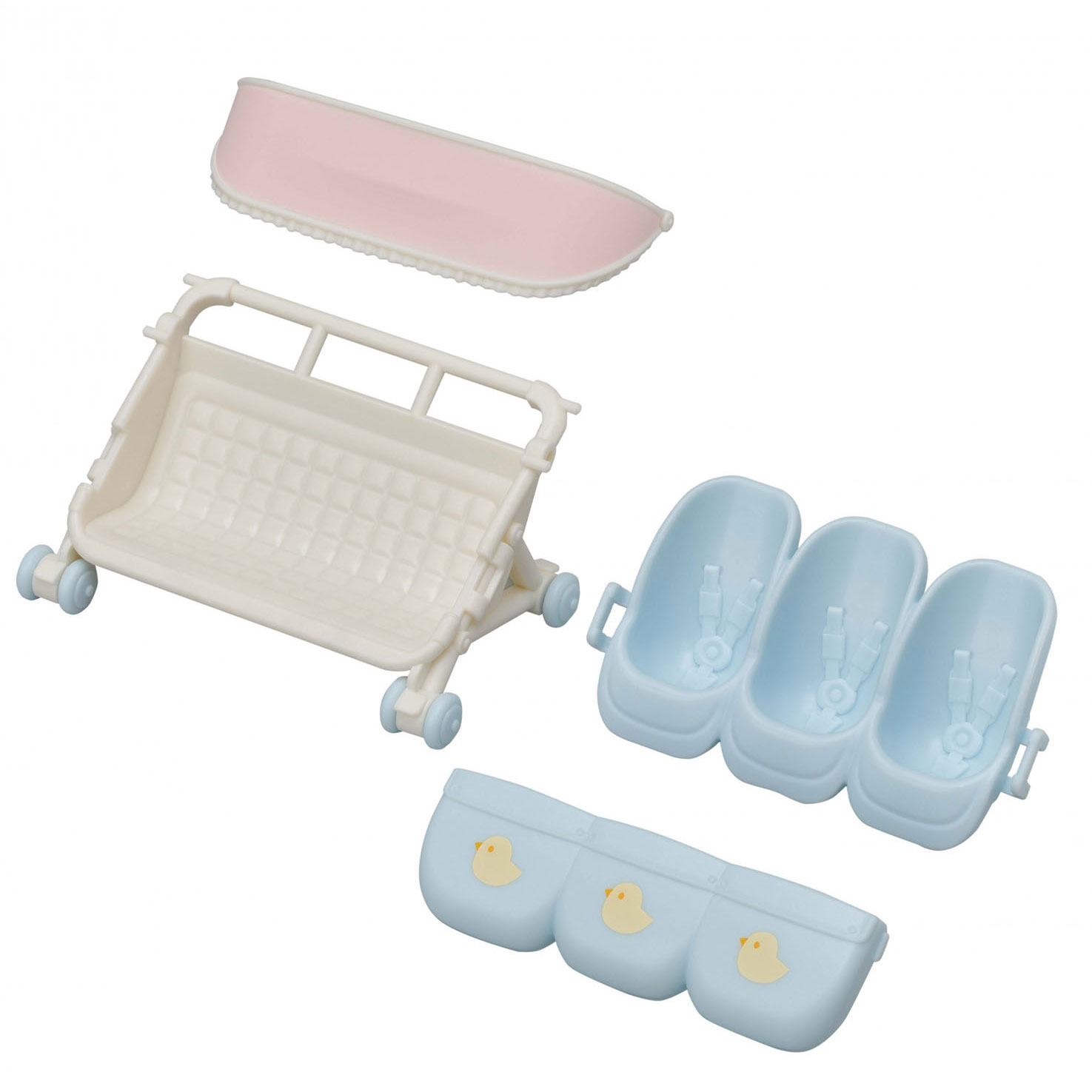 Sylvanian Families 5533 Wandelwagen Drieling