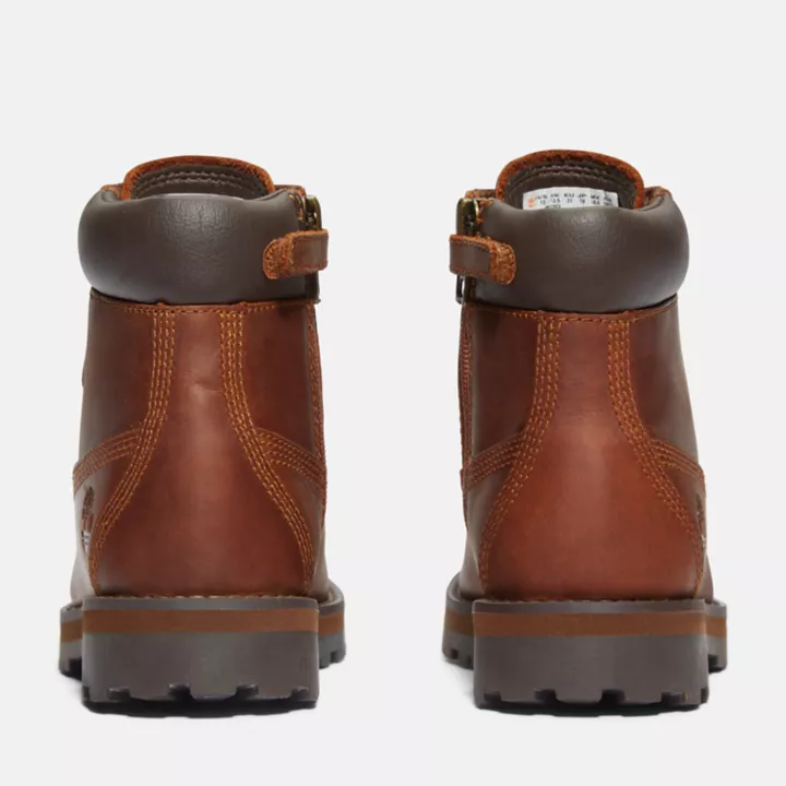 6-Inch Boot Courma Kid à zip latéral pour enfant en marron
