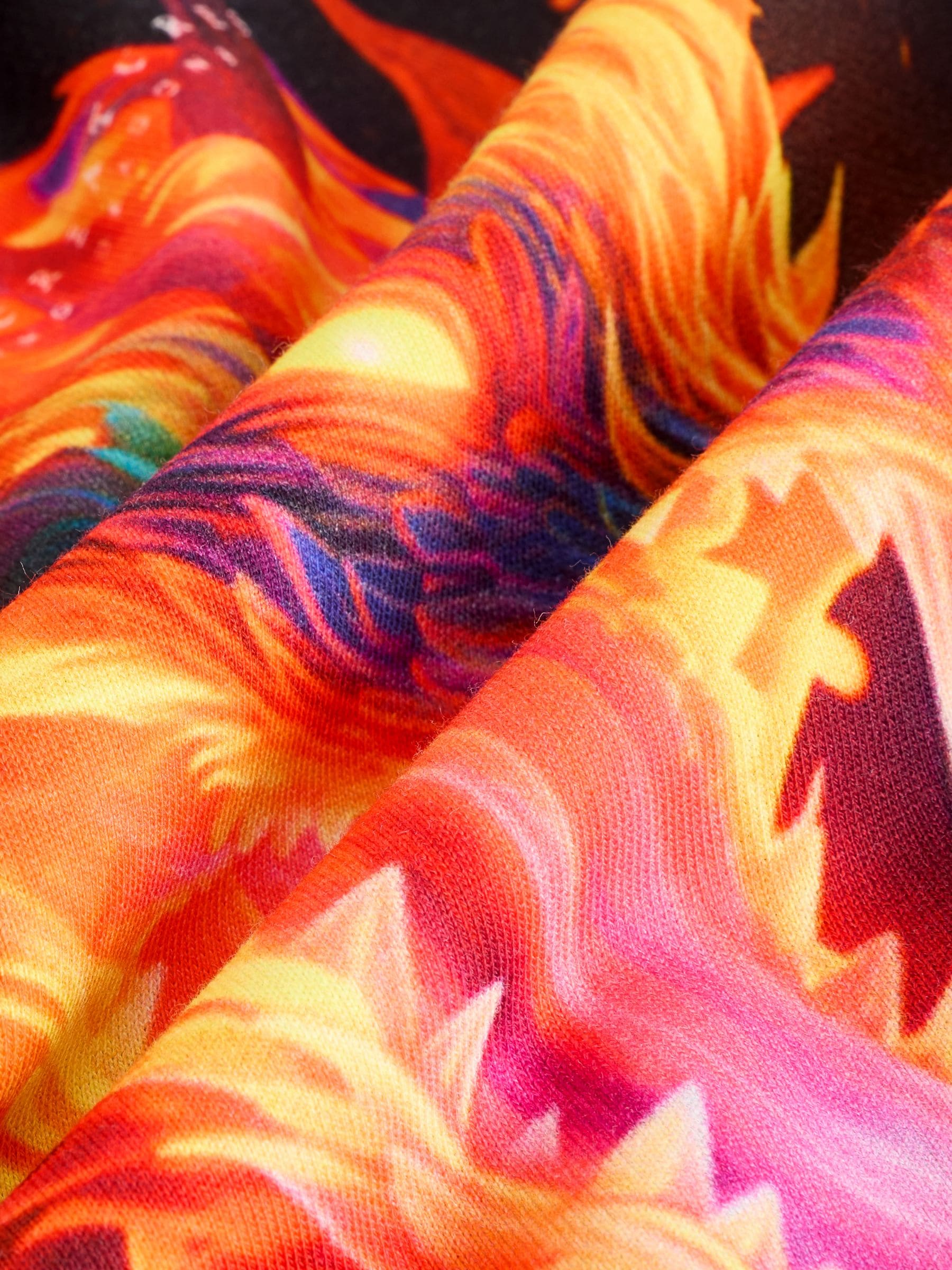 Zwart met draak - Grafische print hoodie voor oudere jongens (3-16jaar)