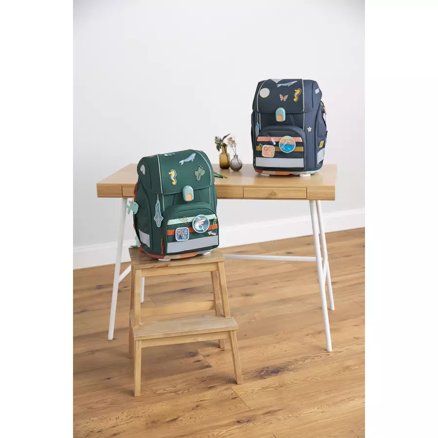 LÄSSIG School Set Boxy Unique dark blue Ocean Edition