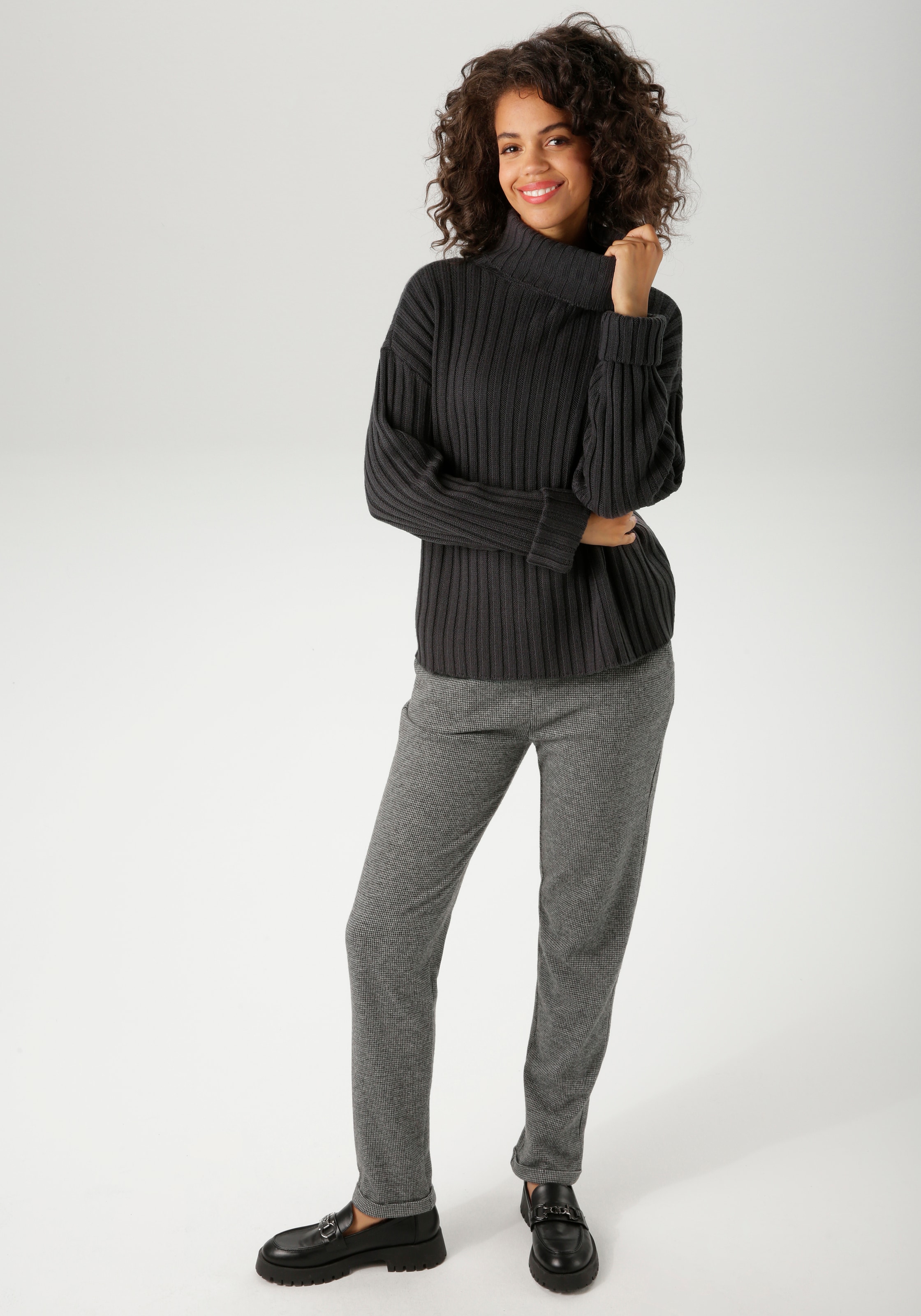 Aniston CASUAL Strickpullover , in Streifen-Optik - NEUE KOLLEKTION