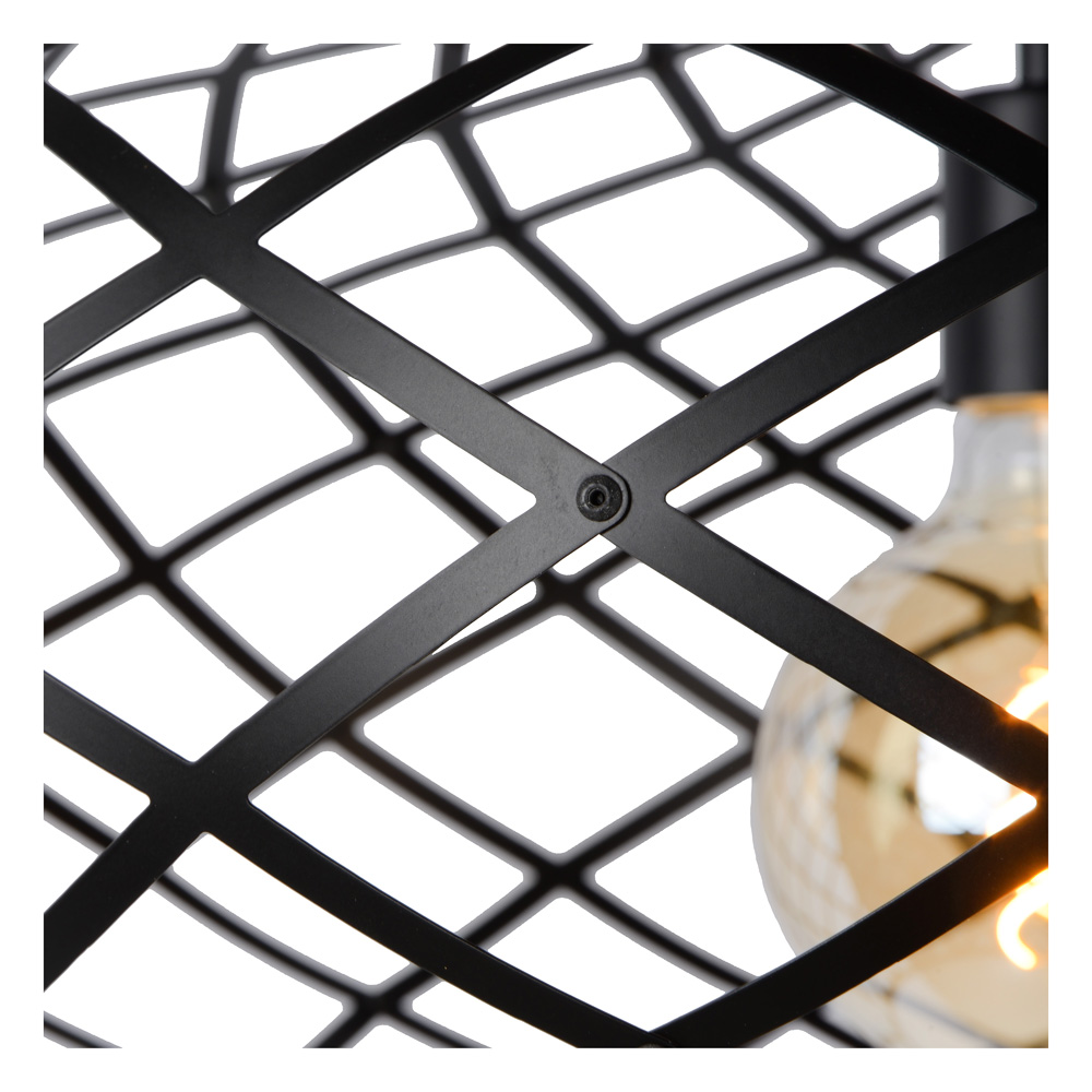 Lucide Wolfram hanglamp 65cm 1x E27 zwart
