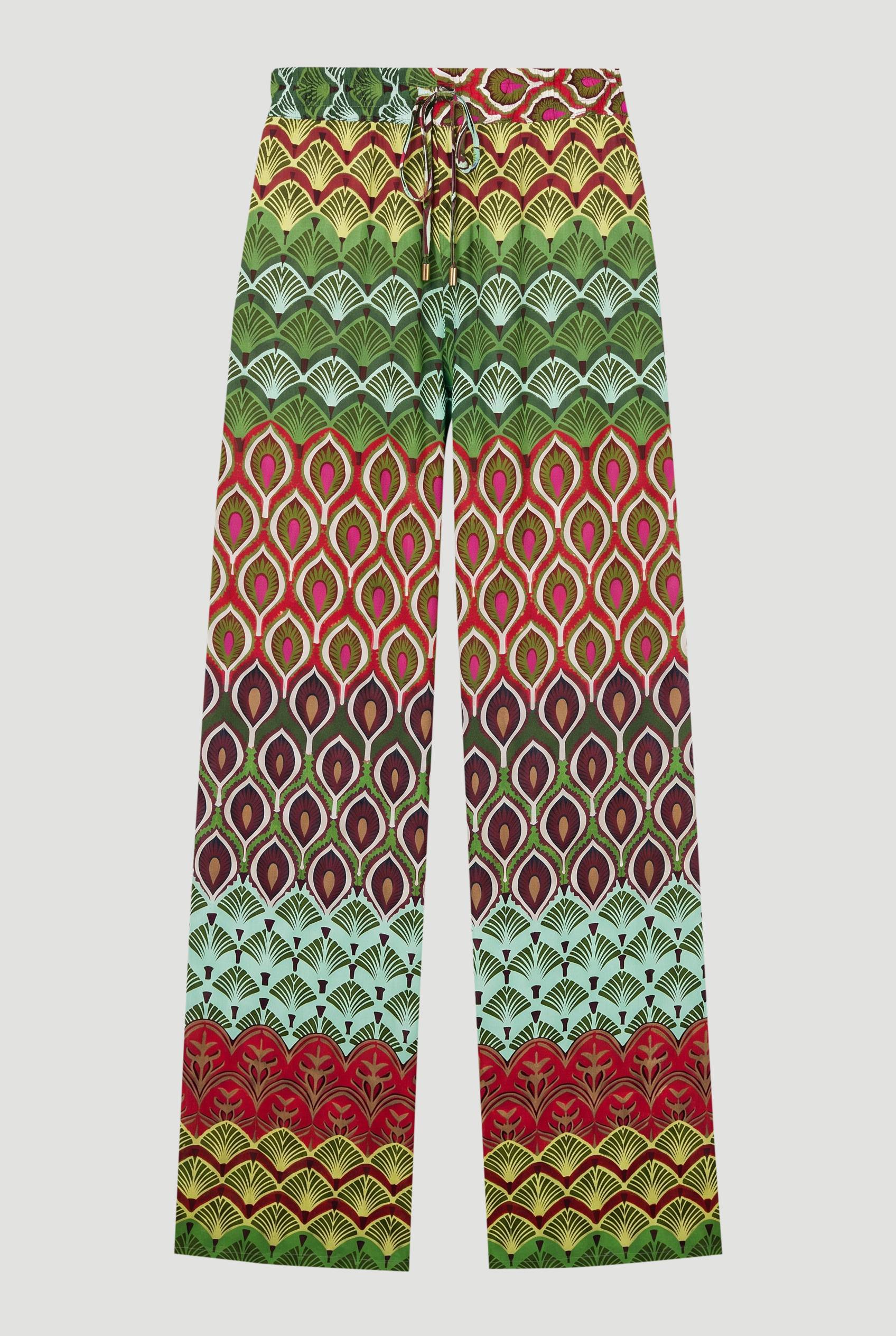 KarenMillen Pantalon En Viscose Satinée À Imprimé Multicolore