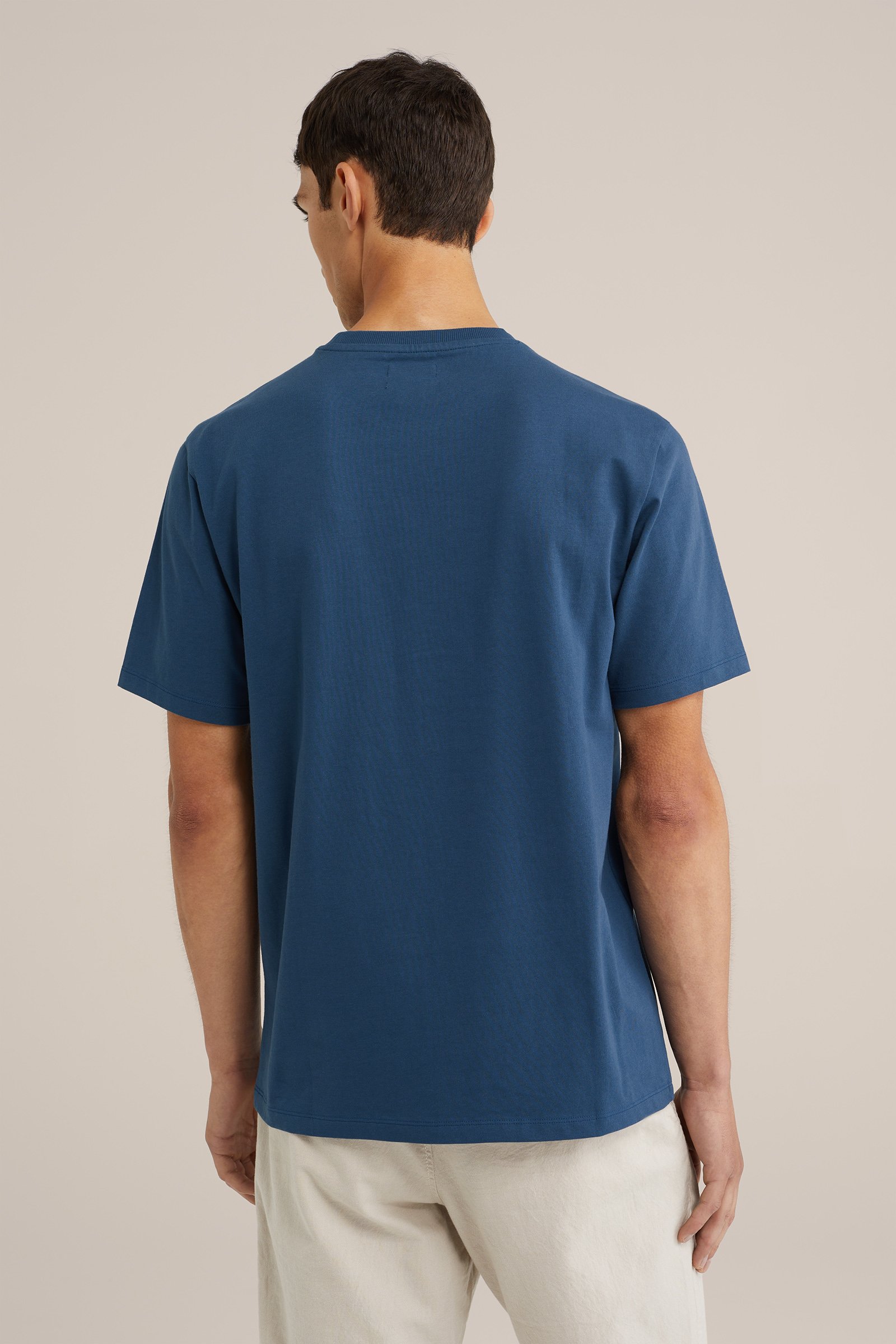 relaxed fit T-shirt WE Fashion Donkerblauw