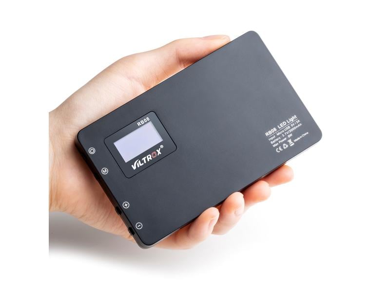 Viltrox Videoleuchte RB-08 Kameraleuchte mit einstellbarer Farbtemperatur