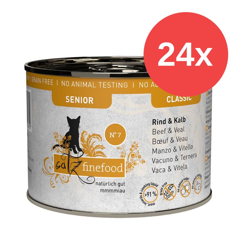 Lot catz finefood Senior 24 x 200 g