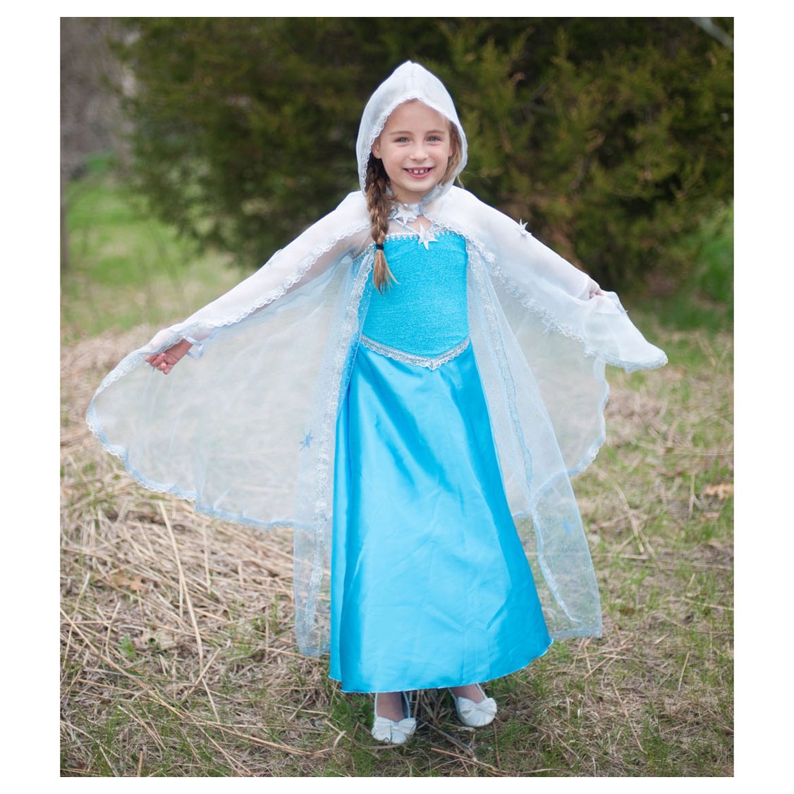 Prinsessen Cape Lichtblauw, 3-4 jaar