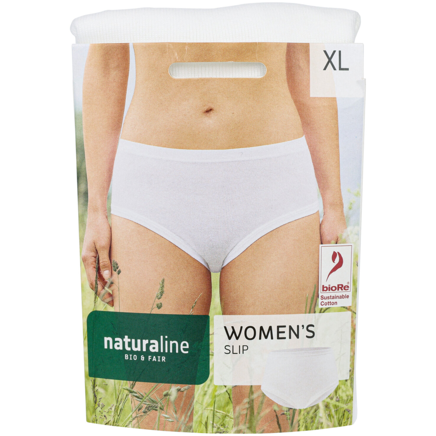 Naturaline Textil Damen Slip weiss XL