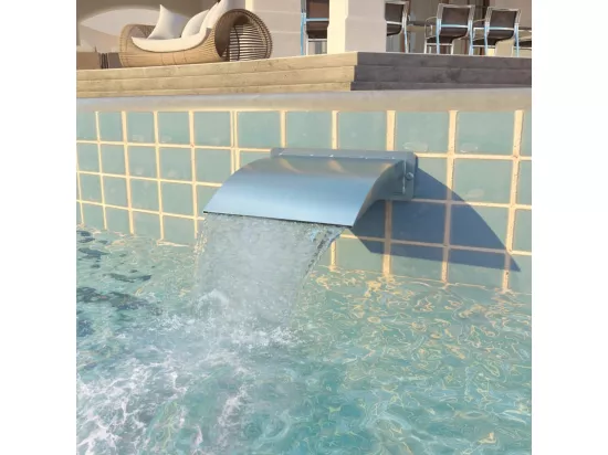 Fontaine d'étang Acier inoxydable 30 x 9x26 Argenté