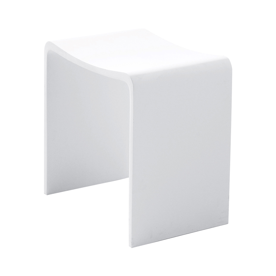 Mueller douchekruk Solid Surface mat wit