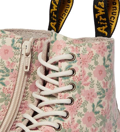 Dr. Martens Stiefel - 1460 Pascal - Cloud Cream m. Blumen