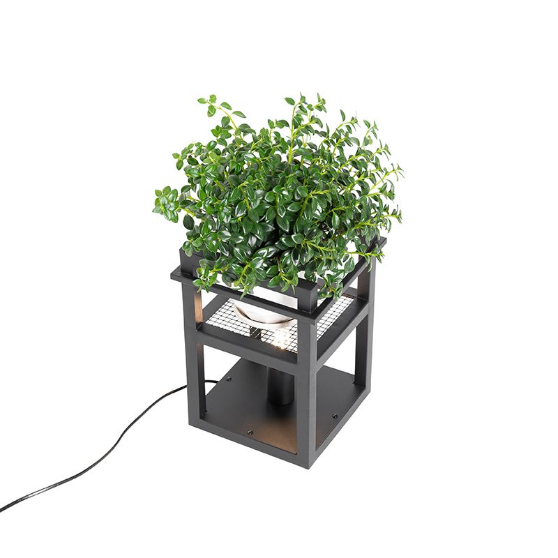 Industriële tafellamp zwart - Cage Rack