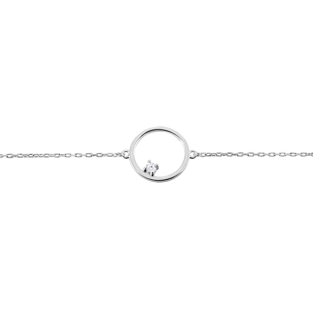 Bracelet Anas Argent Blanc Oxyde De Zirconium