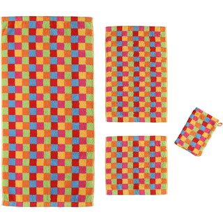 Cawö Gästehandtuch LIFESTYLE KARO Multicolor